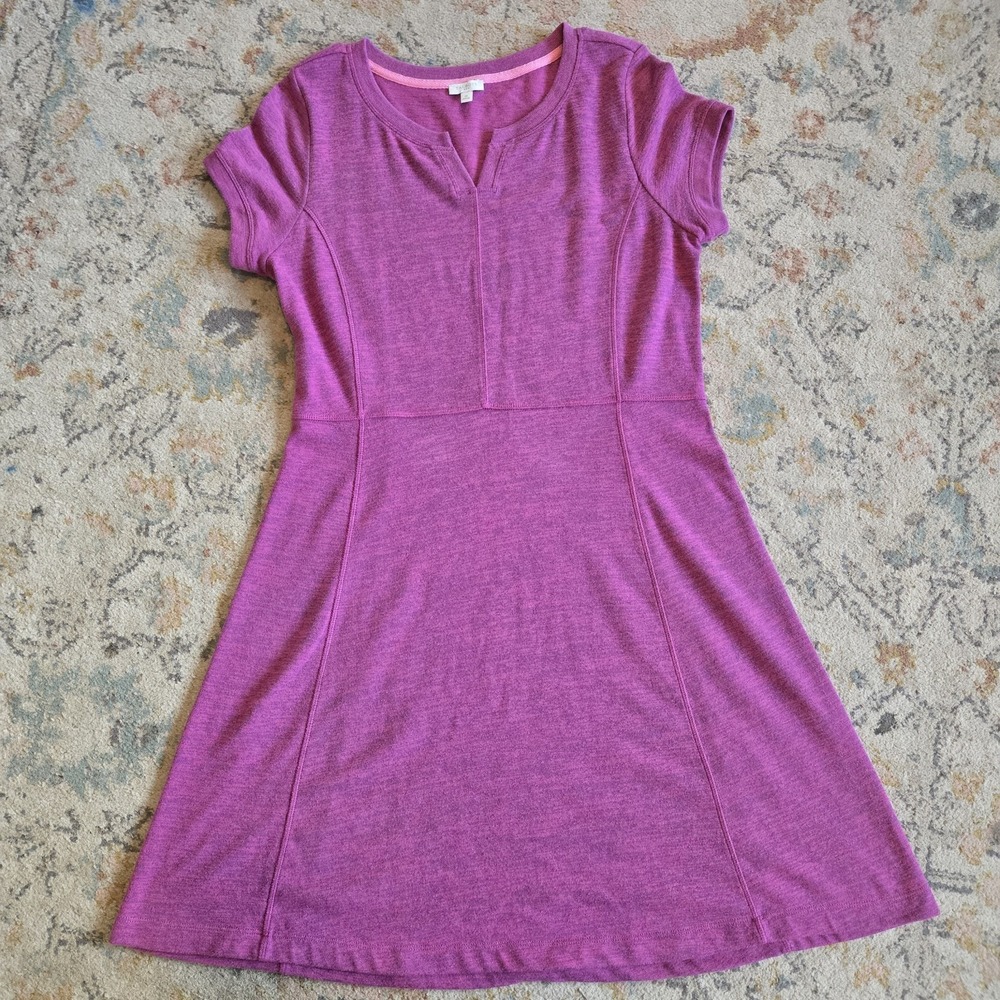 Talbots M Fit And Flare Dress Knee Length Pink Preppy Resort Vacation